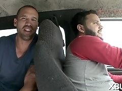 Picking up a slut for sex in car