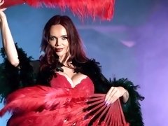 Kinky redhead Jasmine James drops her panties for hardcore fucking