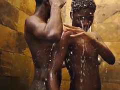 African twink sucks cock before getting fucked