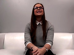 Bombshell With Glasses At Audition