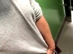 Hot guy has some quick fun on lunch break