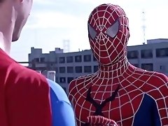 Caged brunette slammed by Spiderman's endless cock in ruthless kinks