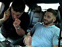 Tommy Defendi, Sebastian Young Brett Carter Caught Gay Car Threesome