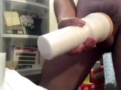 Watching porn while I fuck my fleshlight