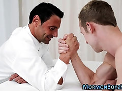 Hung mormon elder cums