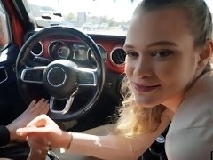 Charles Dera and Chloe Rose's steamy encounter in the car