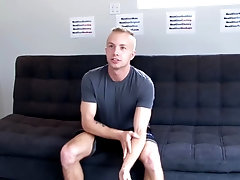 porn casting of hot blonde buddy on the casting sofa